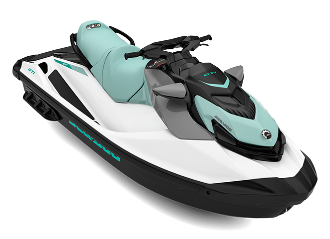 2026 Sea-Doo GTI 130 personal watercraft with Neo Mint colors